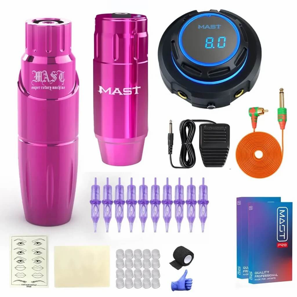 Tattoo Kit | Mast Tour Tattoo Machine Rotary Pen Advanced Bundle