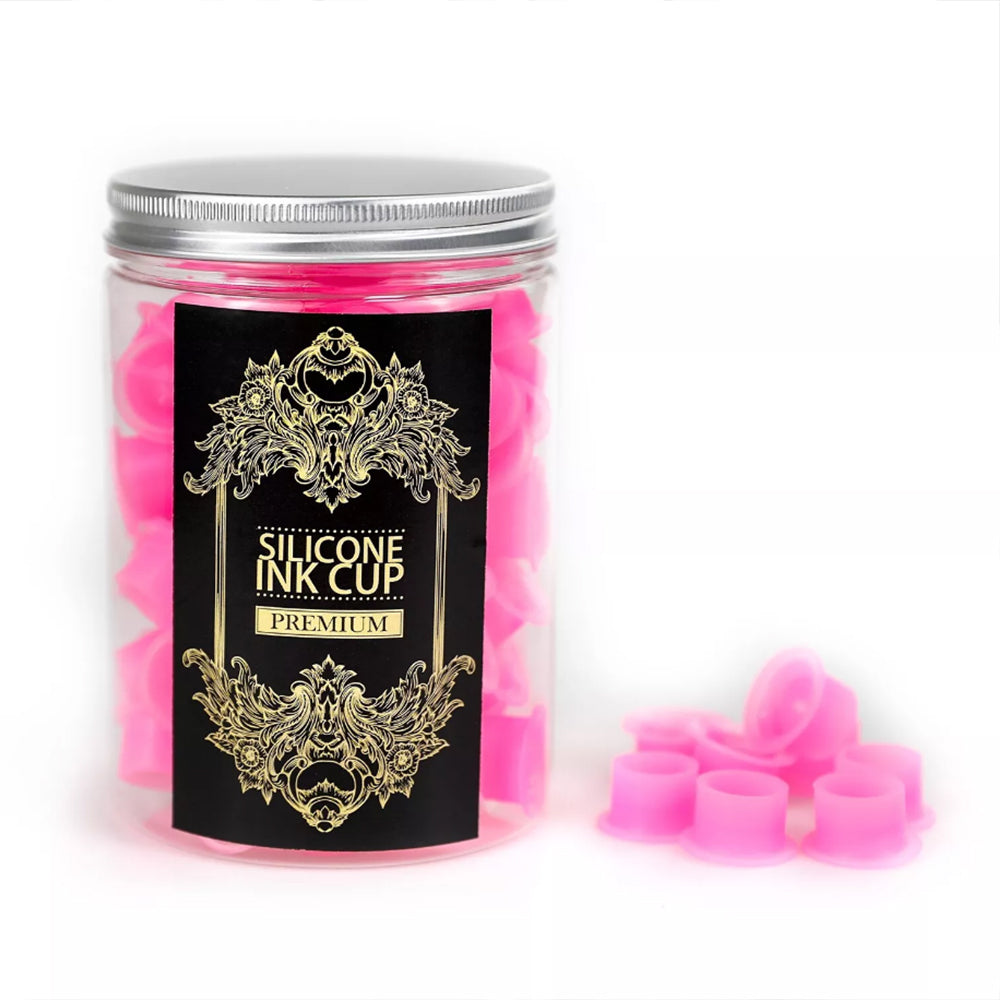 silicone ink cups pink