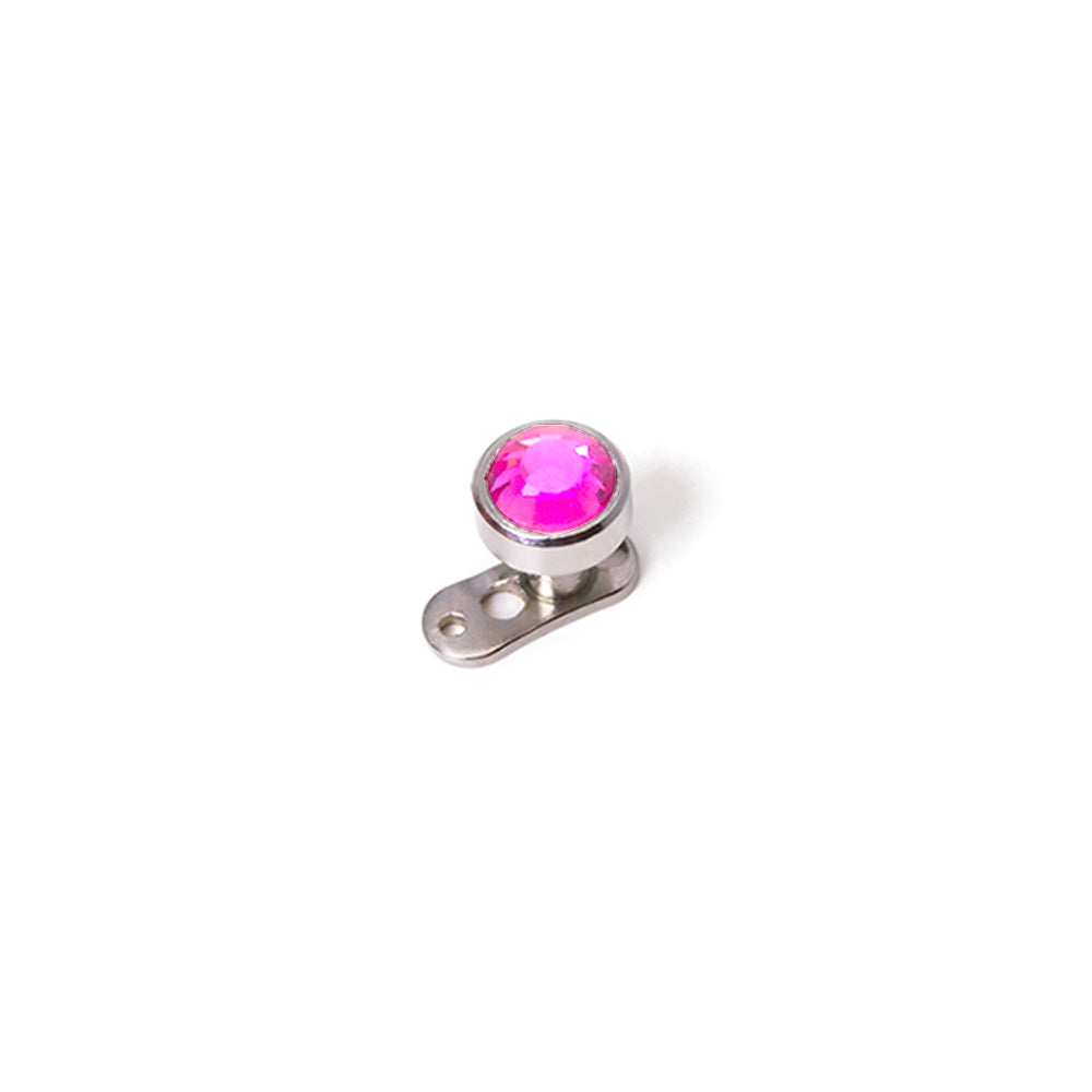 Dermal Head - Flat Stone 1.6mm - 10pcs
