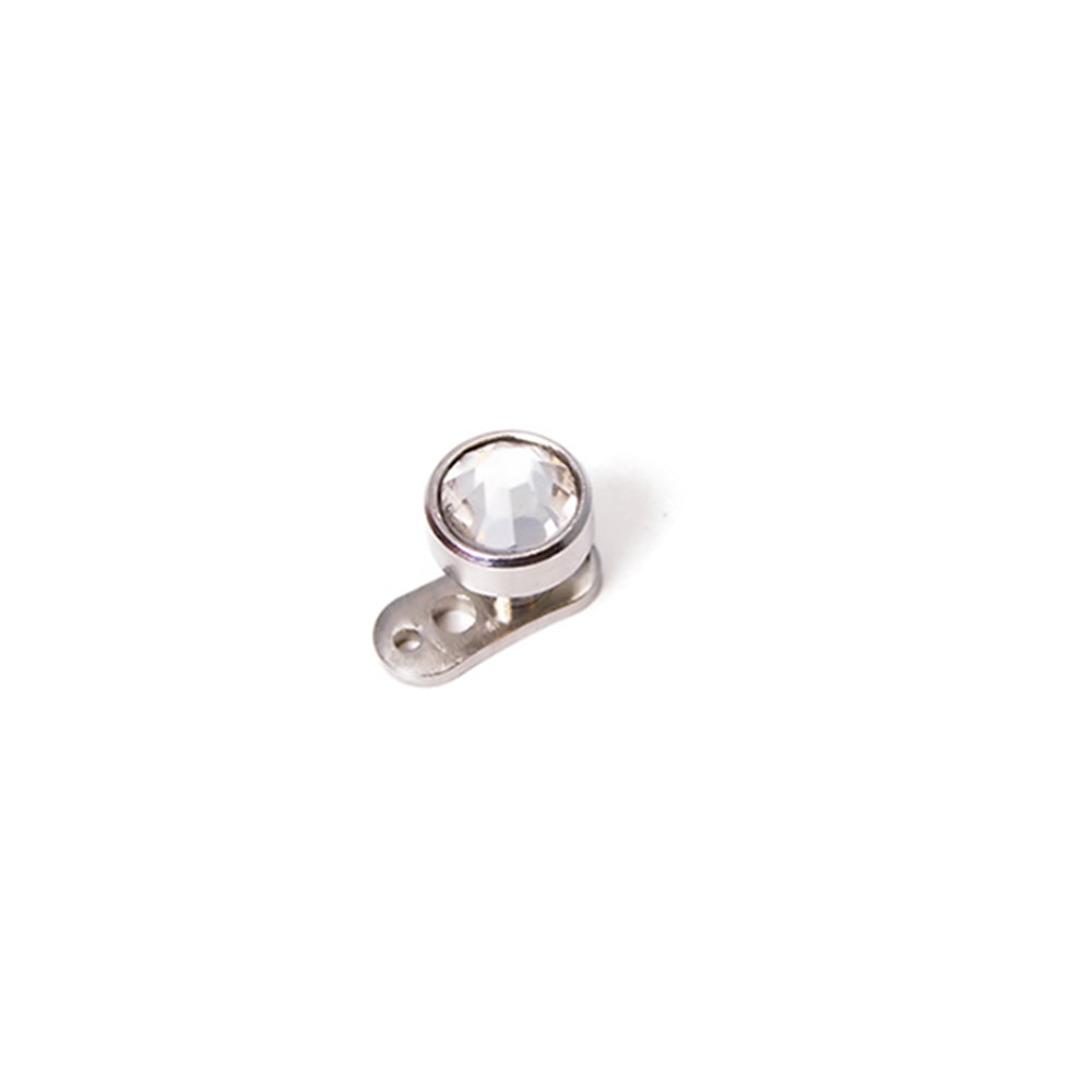 Dermal Head - Flat Stone 1.6mm - 10pcs