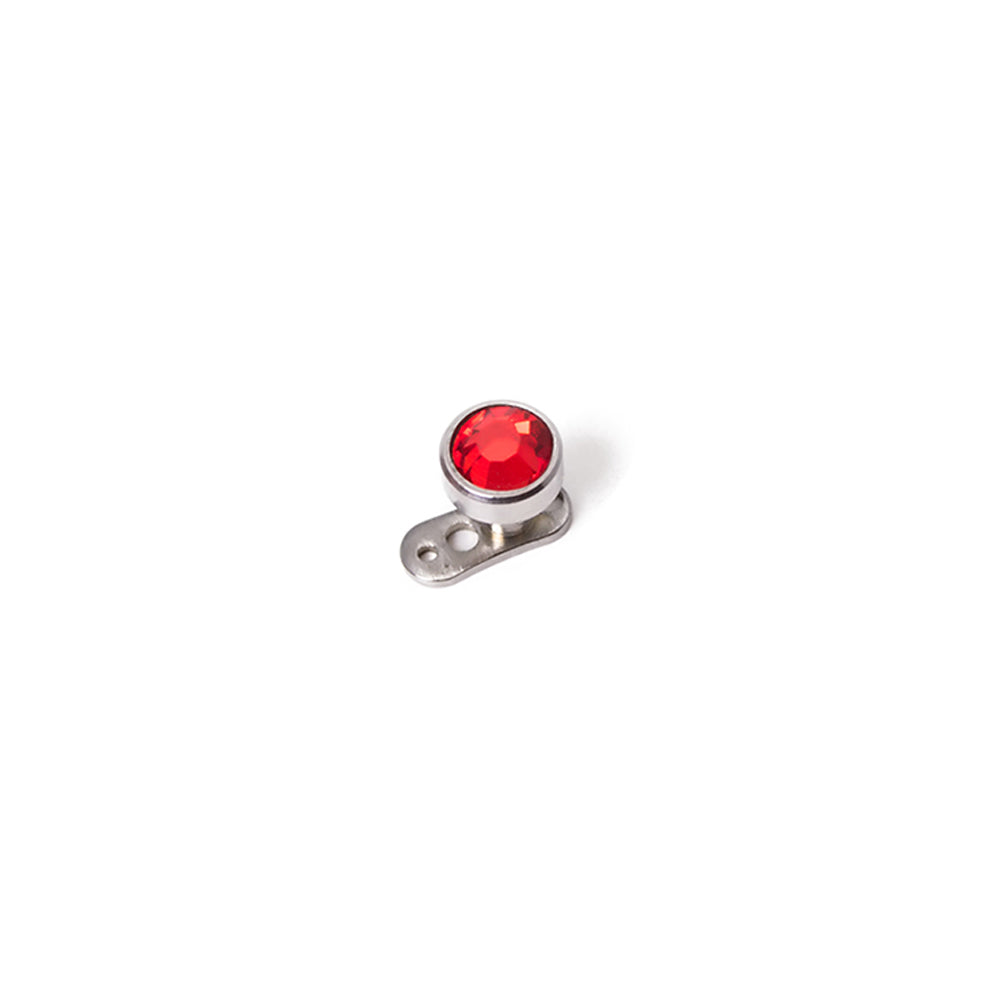 Dermal Head - Flat Stone 1.6mm - 10pcs