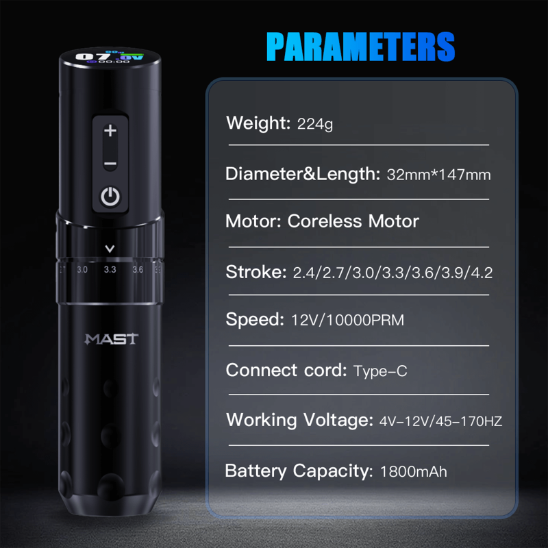 Dragonhawk Mast Flip3 Wireless Machine Bundle - Dual Battery