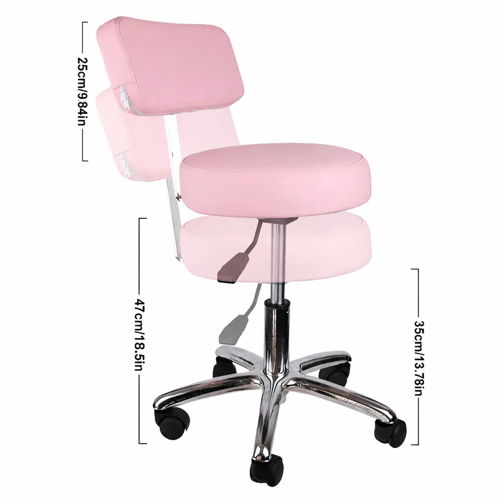 Pink Adjustable Work Stool
