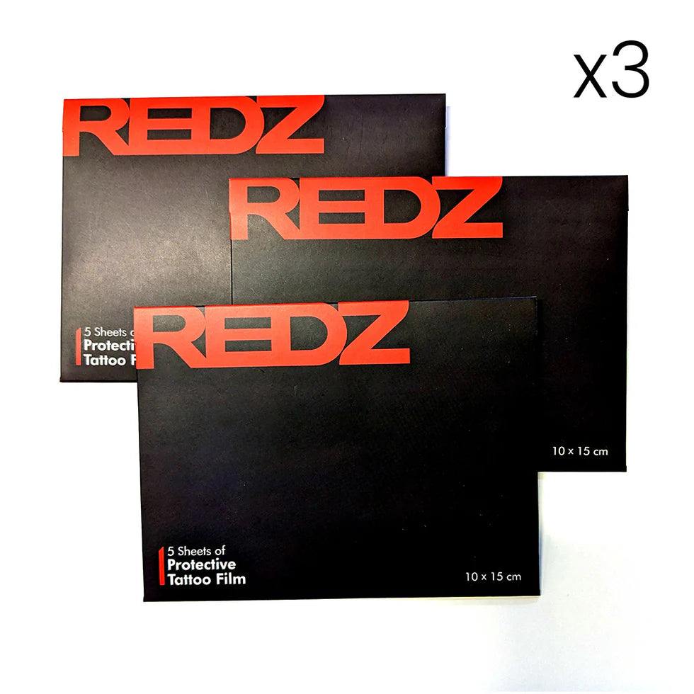 REDZ Pre-Cut Tattoo Film 5 pcs - 15cm x 10cm