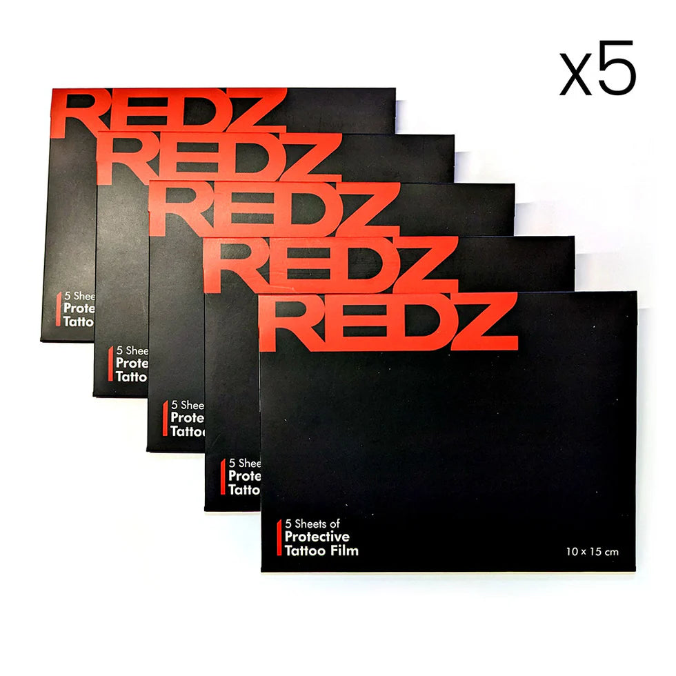 REDZ Pre-Cut Tattoo Film 5 pcs - 15cm x 10cm