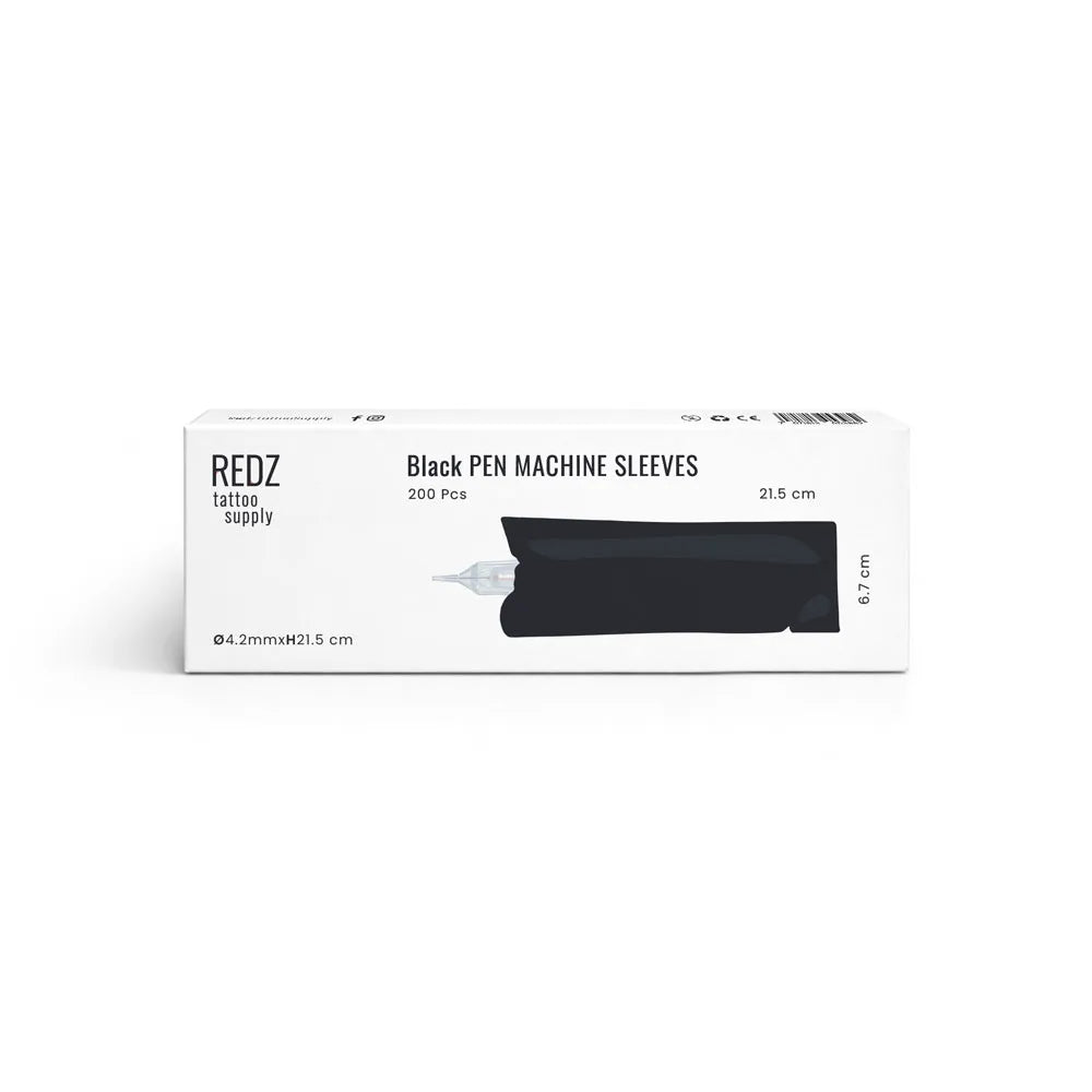 REDZ Black Pen Machine Sleeves