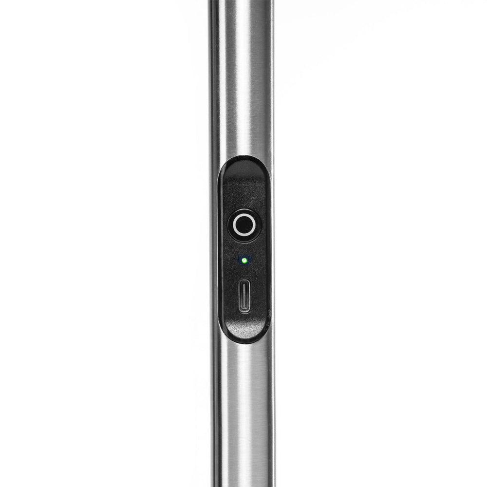 Slimline 4 Floor Lamp - Brushed Steel