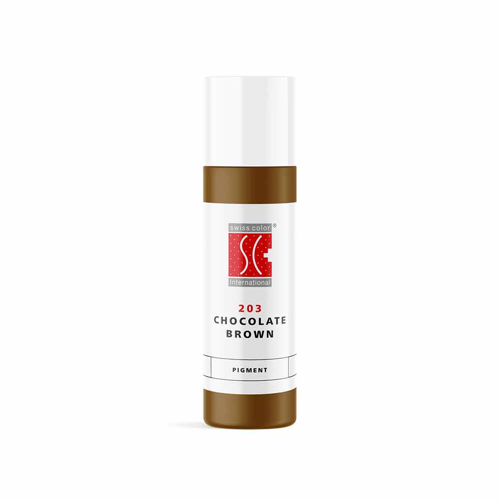 Swiss Color 203 Chocolate Brown Brow Pigment Bottle 10 ml