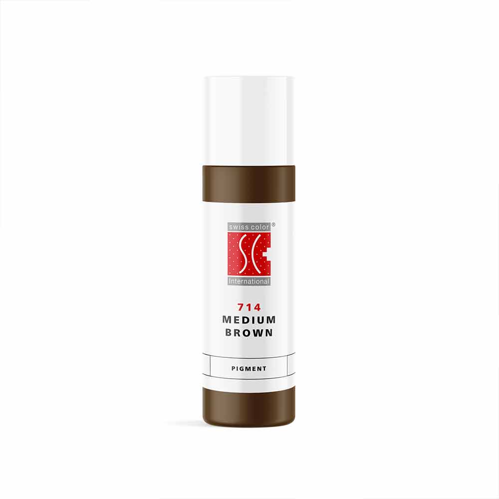 Swiss Color 714 Medium Brown Brow Pigment Bottle 10 ml