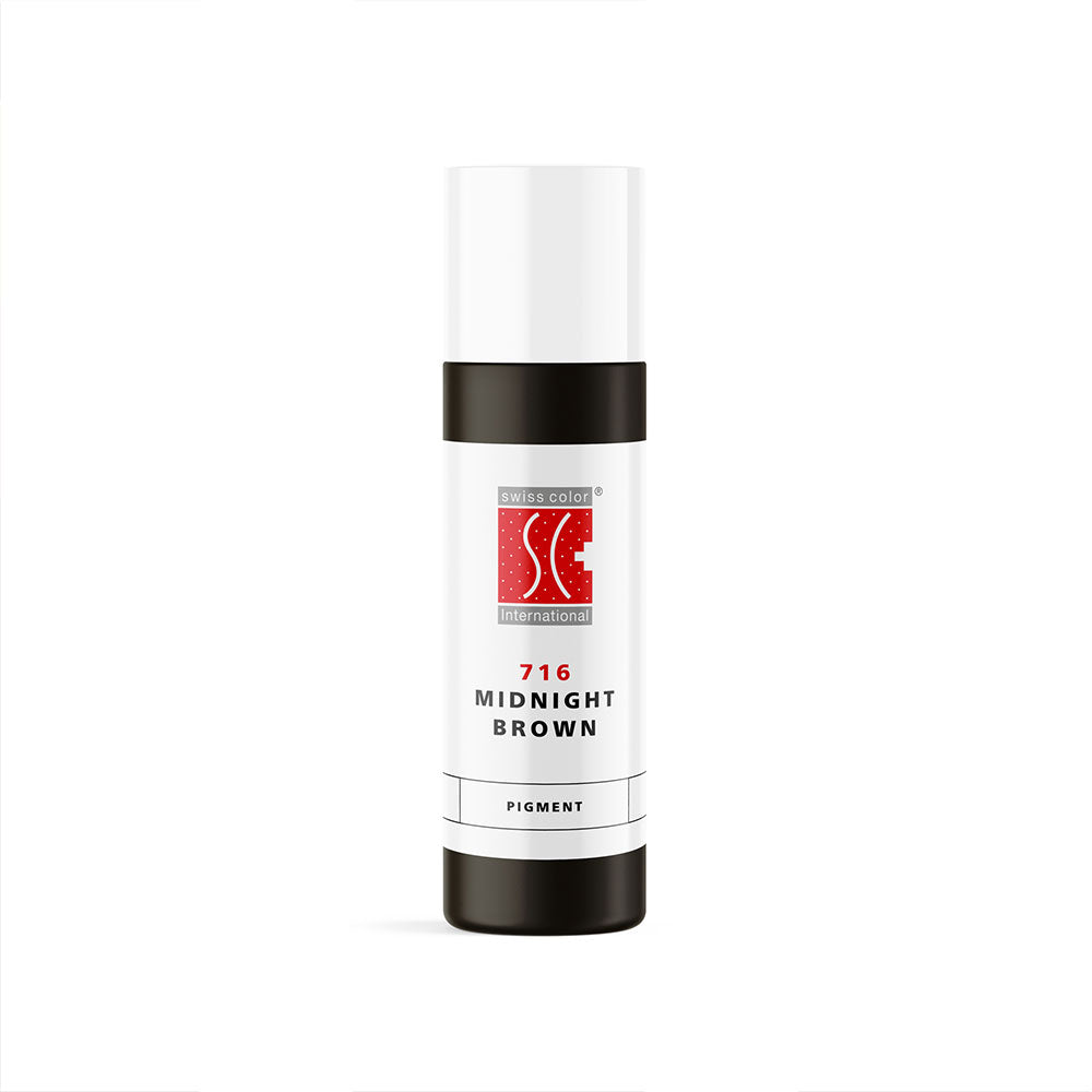 Swiss Color 716 Midnight Brown Brow Pigment Bottle 10 ml