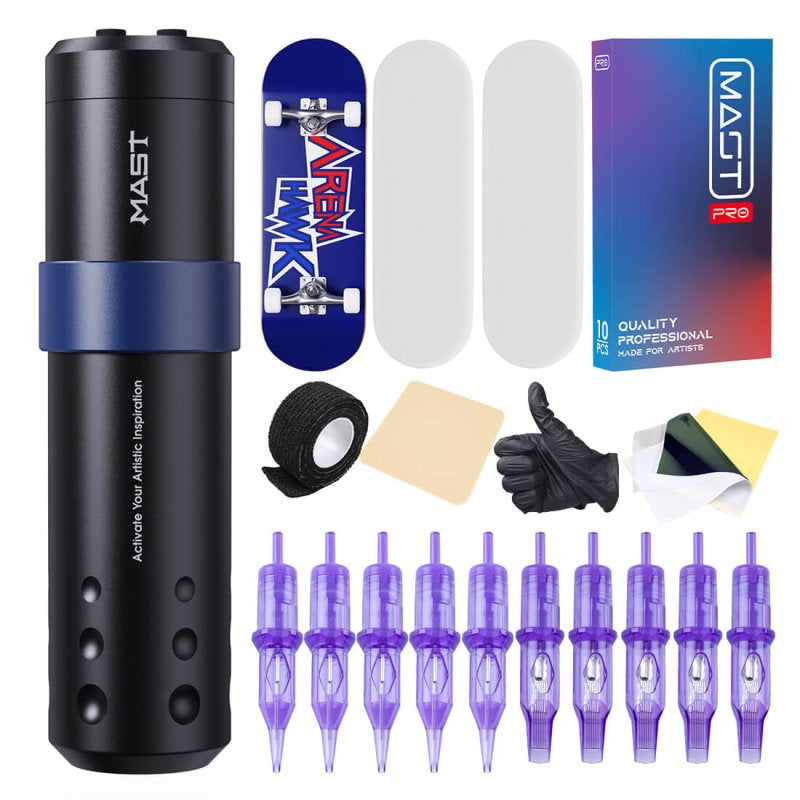 Dragonhawk Mast A3 Wireless Tattoo Machine Professional Bundle
