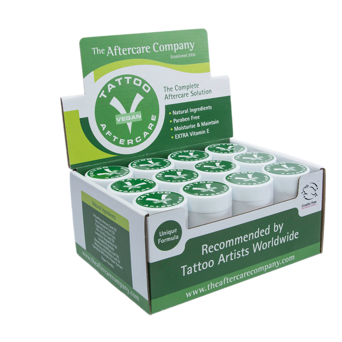 Tattoo Aftercare Vegan 20g x 24stk