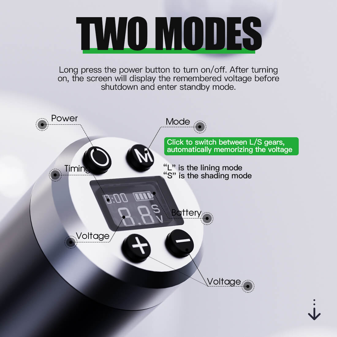 Dragonhawk Fold 3 Wireless Tattoo Machine Professional Bundle