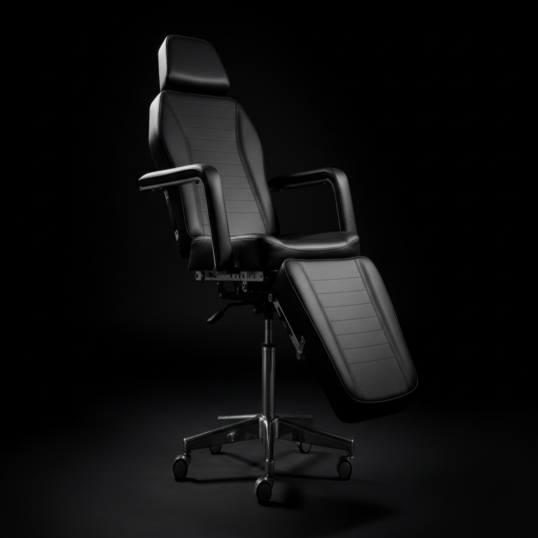 black background