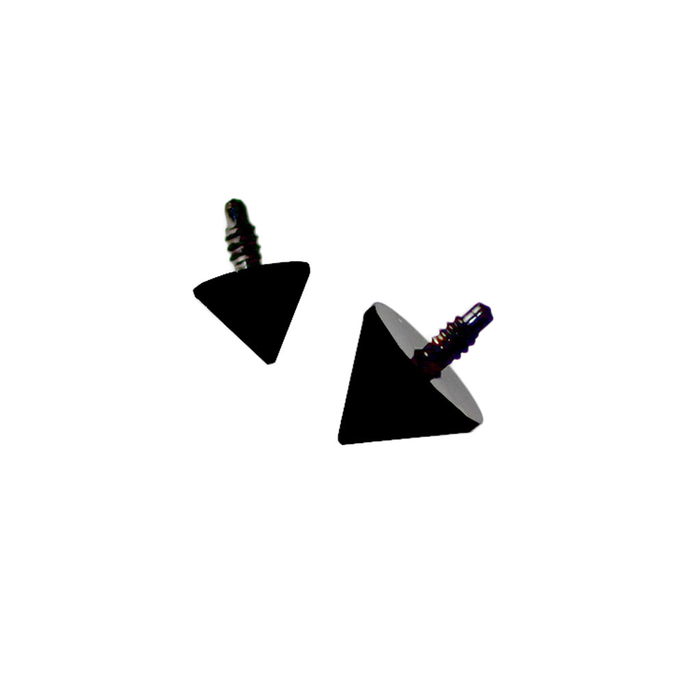 Dermal Head - Black Spike 1.2mm - 10 pcs