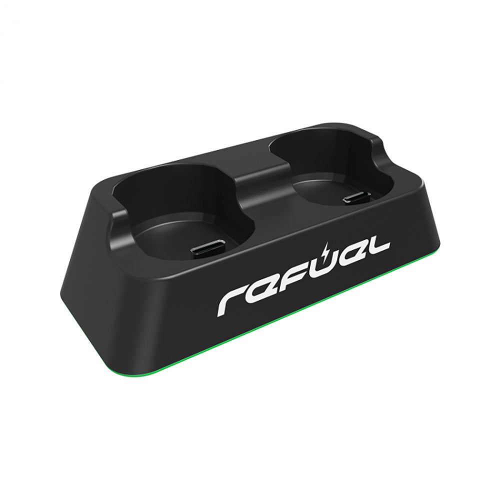 FK Irons Darklab Refuel Dock for wireless tattoo batteries, black charging station with USB-C port