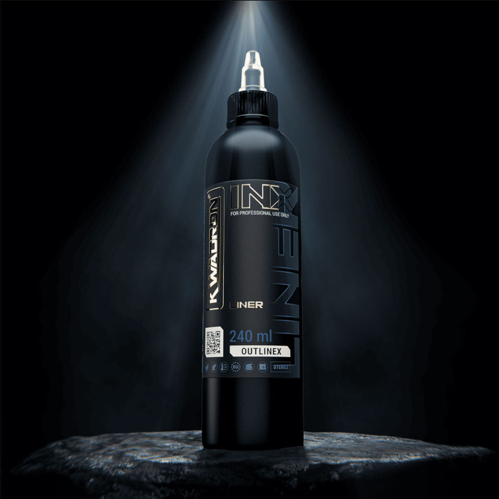 outlinex 240 ink black background front profile