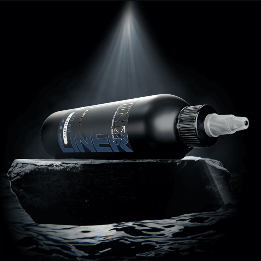outlinex 240 ink black background laying down