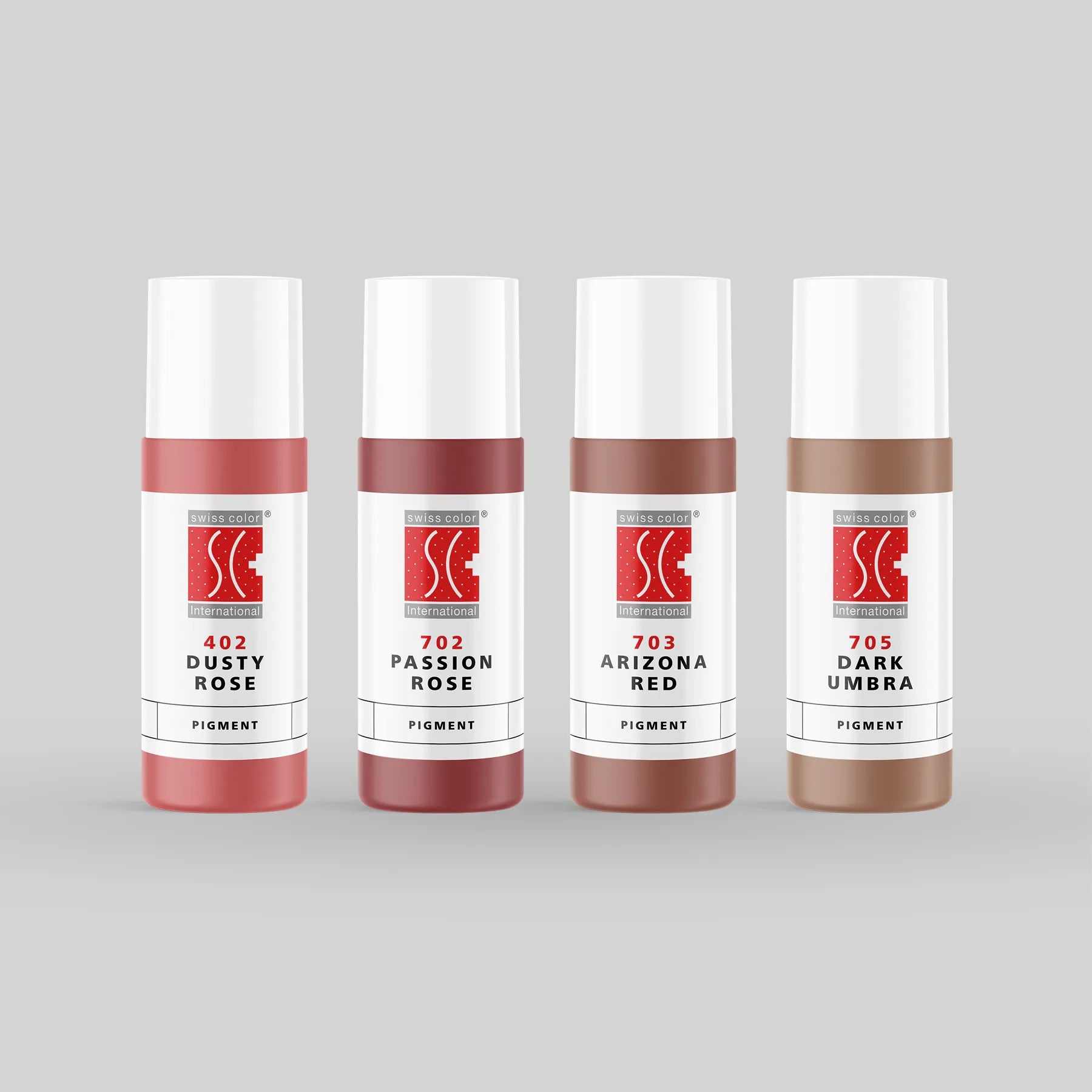 Swiss Color – Rose Nude Pigments set, 4 x 5ml