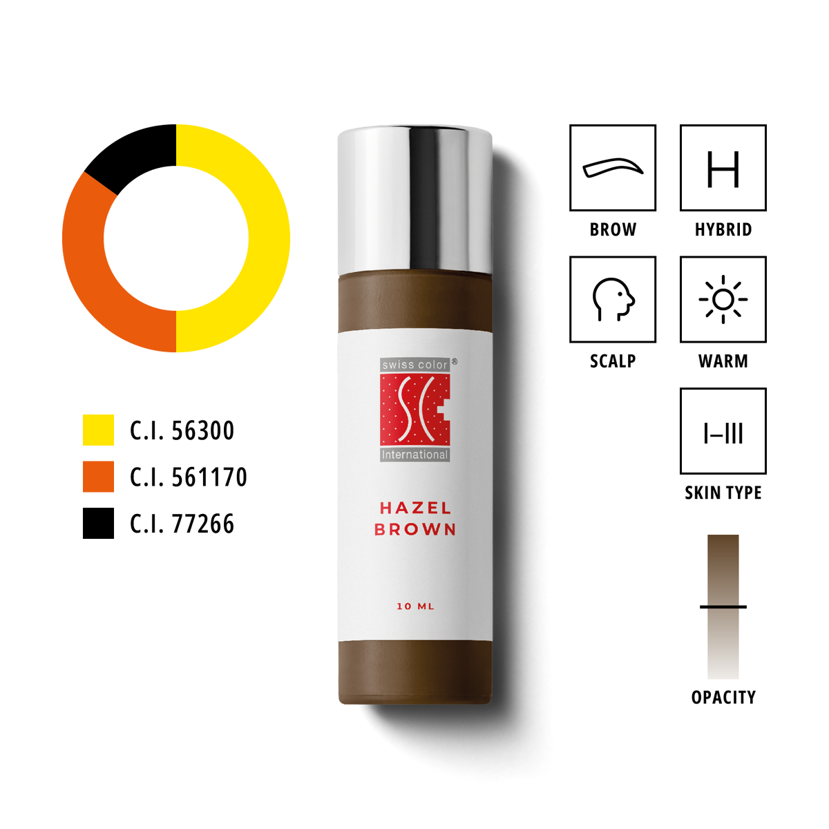 Swiss Color - 204 Hazel Brown - 10 ml