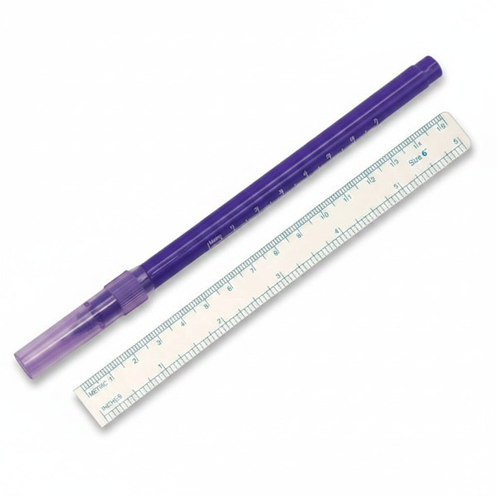 Redz Purple skin marker with measurement scale and white ruler