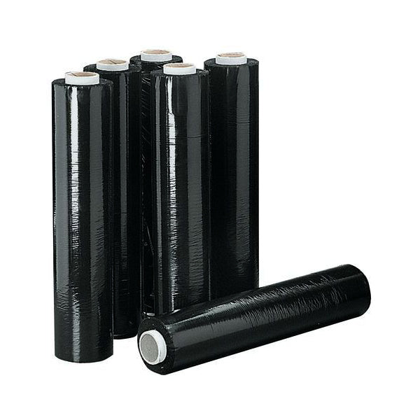 Black Plastic Stretch Wrap - 300m