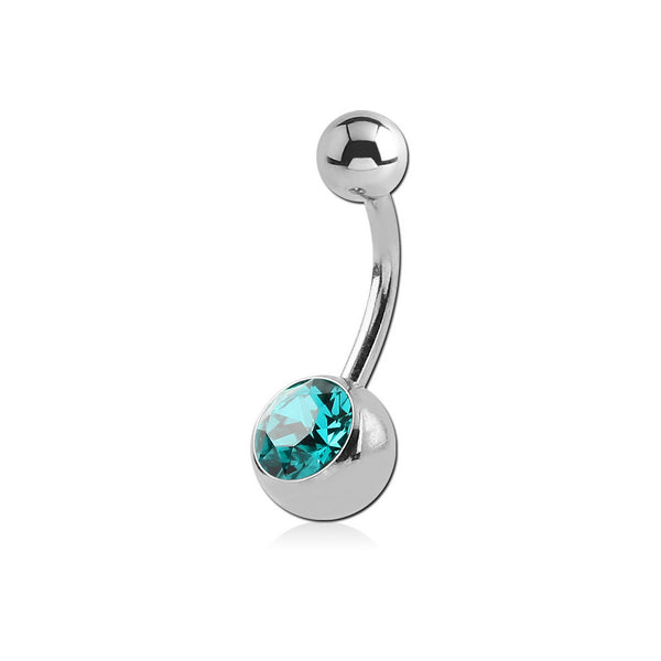 Titanium Jewelled Navel Banana - 10 pcs