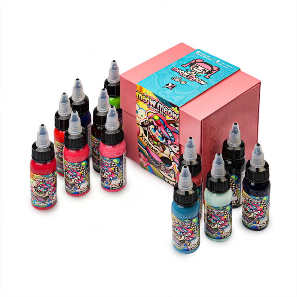 xtreme ink meow meow set box with inks