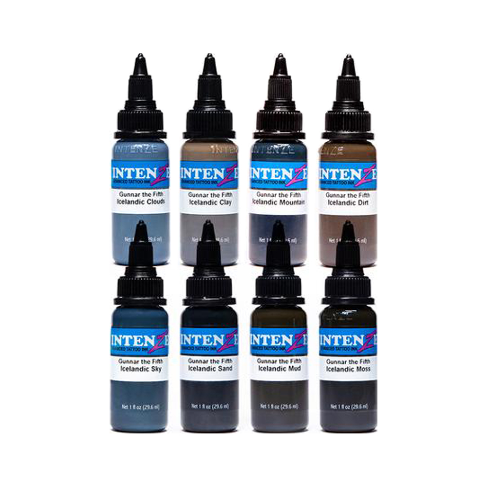 Intenze Bowery Tattoo Ink 8 Color Set 1 Oz Each Color  Aarika Tattoo  Supply