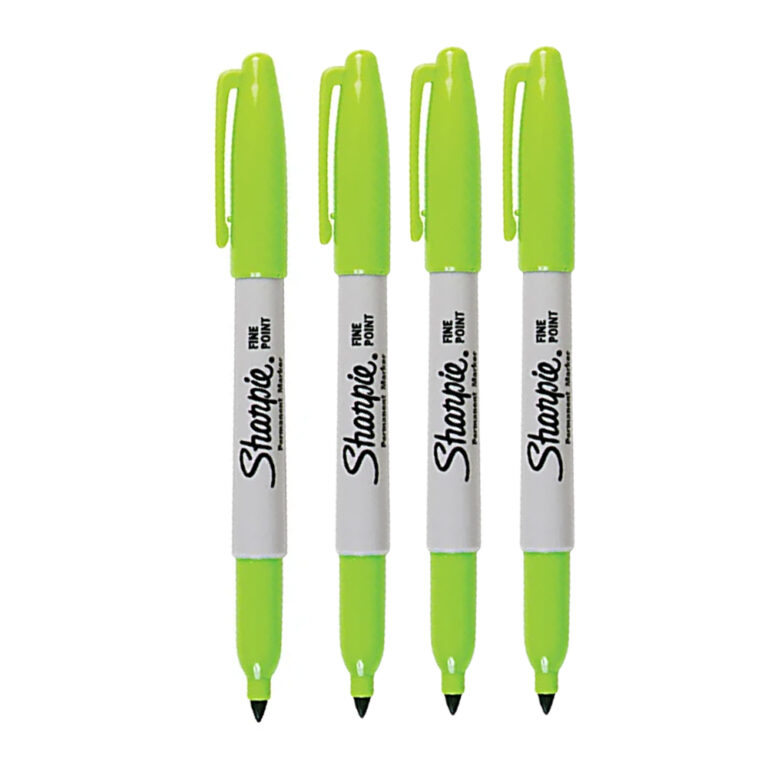 Sharpie Skin Marker Fine Point Lime 4 Pcs Mokki Tattoo Supply