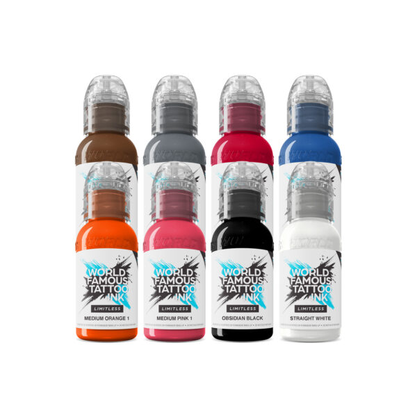 World Famous Limitless - Primary Colours Set 2 - 8 x 30ml