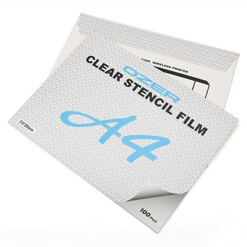 ozer clear stencil film packs